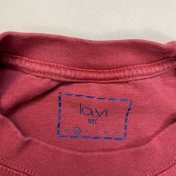 Lavi NYC Graphic T-shirt Men Small Oversized Red Short Sleeve - Picture 5 of 6